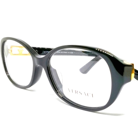 VERSACE "3179-B-A" EYEGLASSES WITH DEMO LENS: - Picture 3 of 16